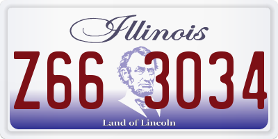 IL license plate Z663034