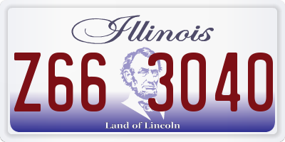 IL license plate Z663040