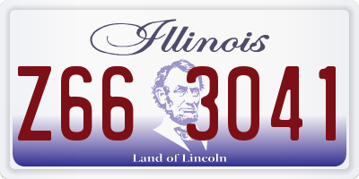 IL license plate Z663041