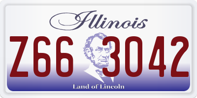 IL license plate Z663042