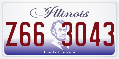 IL license plate Z663043