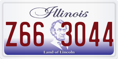 IL license plate Z663044