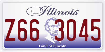IL license plate Z663045