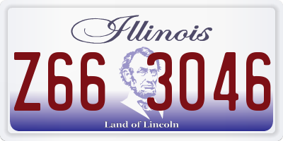 IL license plate Z663046