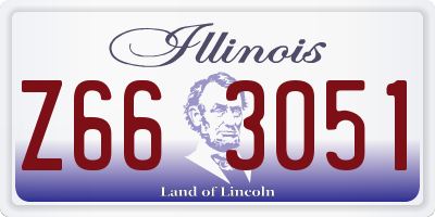 IL license plate Z663051