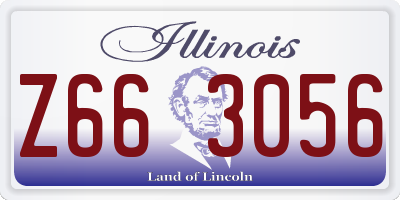 IL license plate Z663056
