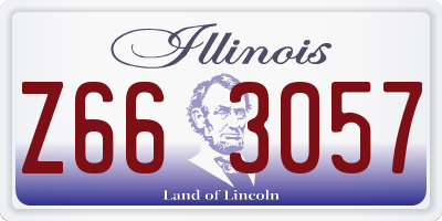 IL license plate Z663057