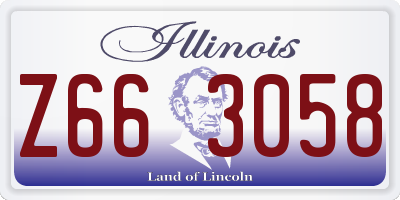 IL license plate Z663058
