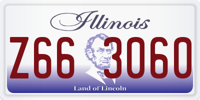 IL license plate Z663060
