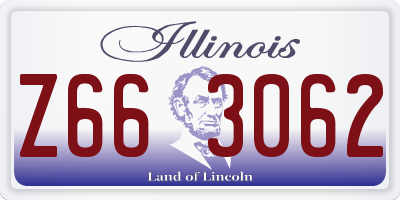 IL license plate Z663062