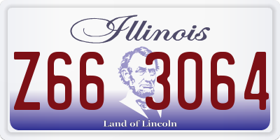 IL license plate Z663064