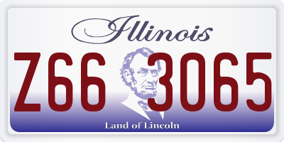 IL license plate Z663065