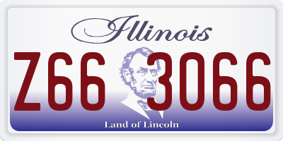 IL license plate Z663066