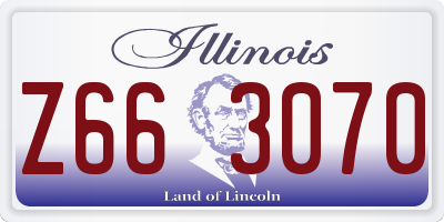 IL license plate Z663070