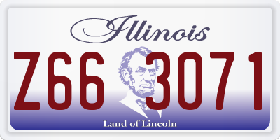 IL license plate Z663071