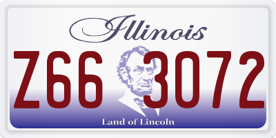 IL license plate Z663072