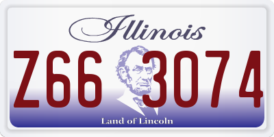 IL license plate Z663074