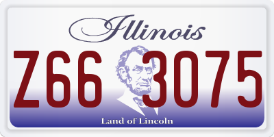 IL license plate Z663075