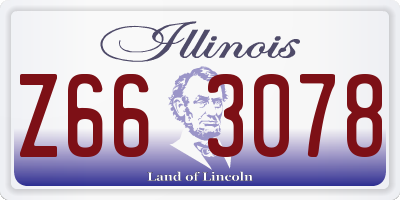 IL license plate Z663078