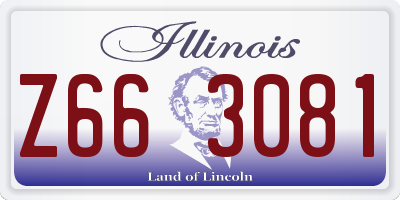 IL license plate Z663081
