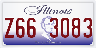 IL license plate Z663083
