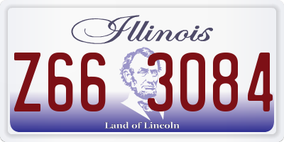IL license plate Z663084