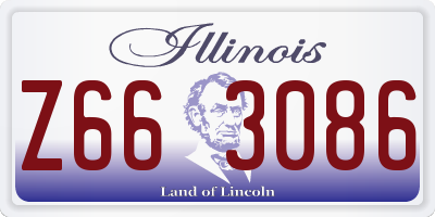 IL license plate Z663086