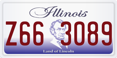 IL license plate Z663089