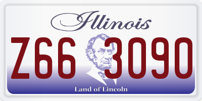 IL license plate Z663090