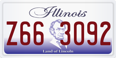 IL license plate Z663092