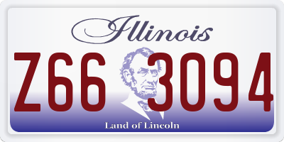 IL license plate Z663094