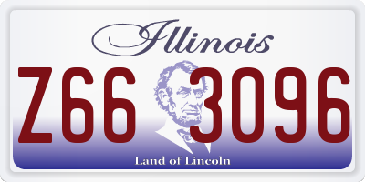IL license plate Z663096