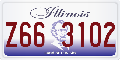 IL license plate Z663102