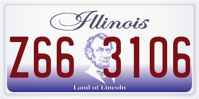 IL license plate Z663106