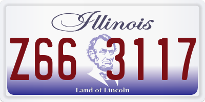 IL license plate Z663117