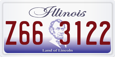 IL license plate Z663122