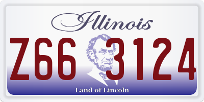 IL license plate Z663124