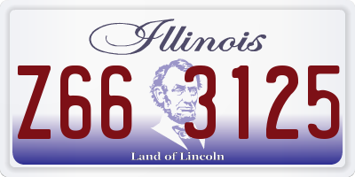 IL license plate Z663125