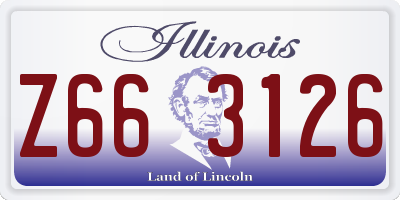 IL license plate Z663126