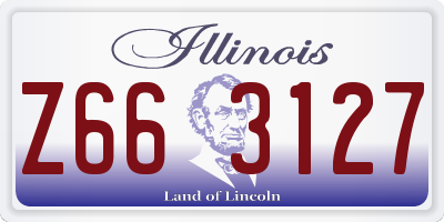 IL license plate Z663127