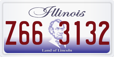 IL license plate Z663132