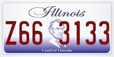 IL license plate Z663133