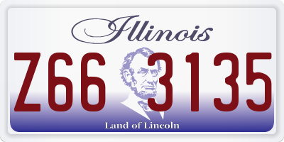 IL license plate Z663135