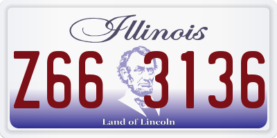 IL license plate Z663136