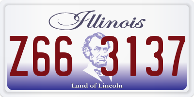 IL license plate Z663137