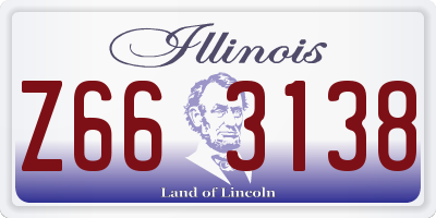 IL license plate Z663138