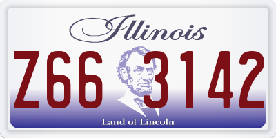 IL license plate Z663142