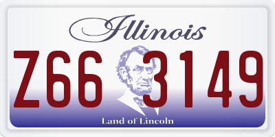 IL license plate Z663149