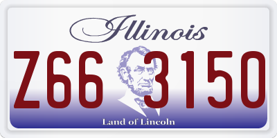 IL license plate Z663150