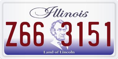 IL license plate Z663151